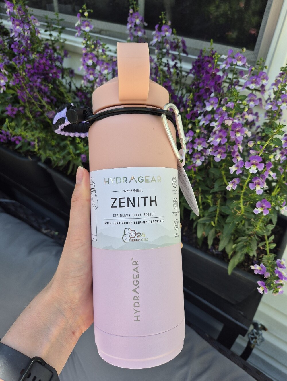 NWT Hydragear Zenith Straw Stainless Steel Bottle